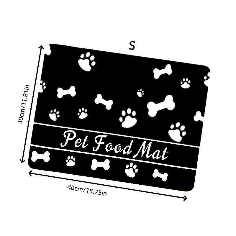 Absorbent Splash-Proof Pet Feeding Mat