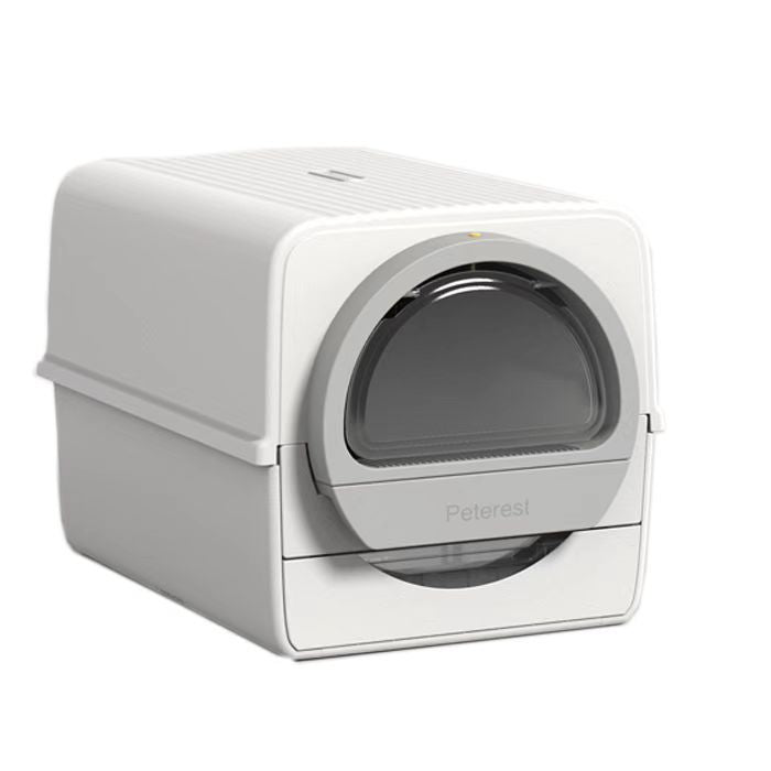 Easy Clean Semi-Automatic Cat Litter Box Hand-Pull Enclosed Cat Toilet