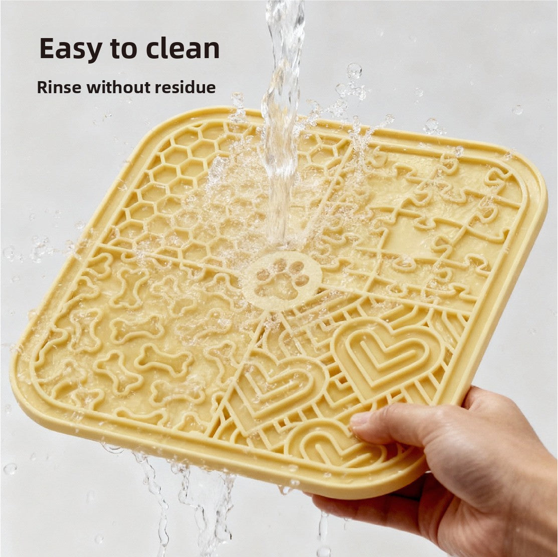 Dog Licking Mat Silicone Pet Licking Mat Slow Feeding Bowl