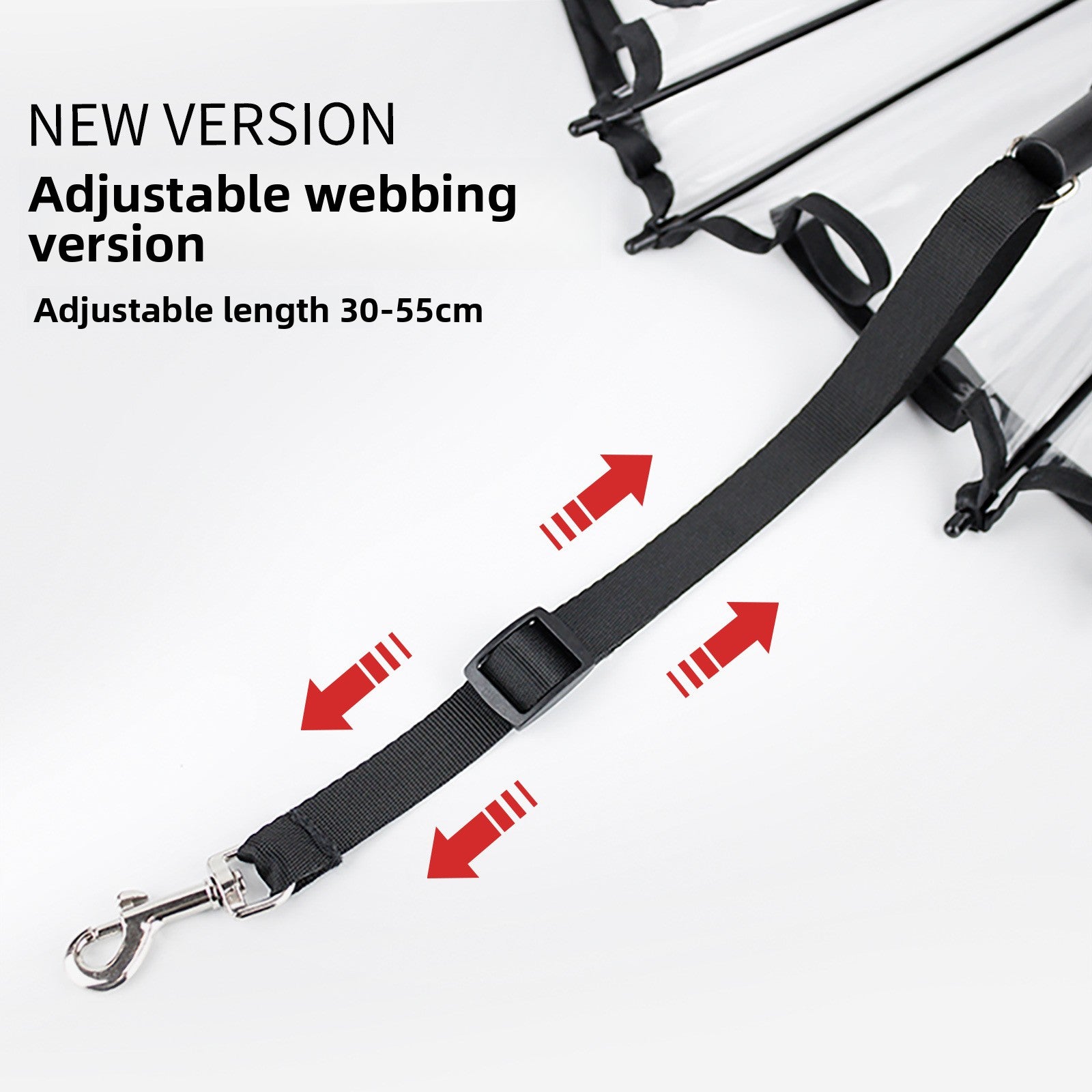 Transparent umbrella dog leash