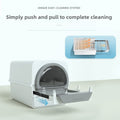 Easy Clean Semi-Automatic Cat Litter Box Hand-Pull Enclosed Cat Toilet
